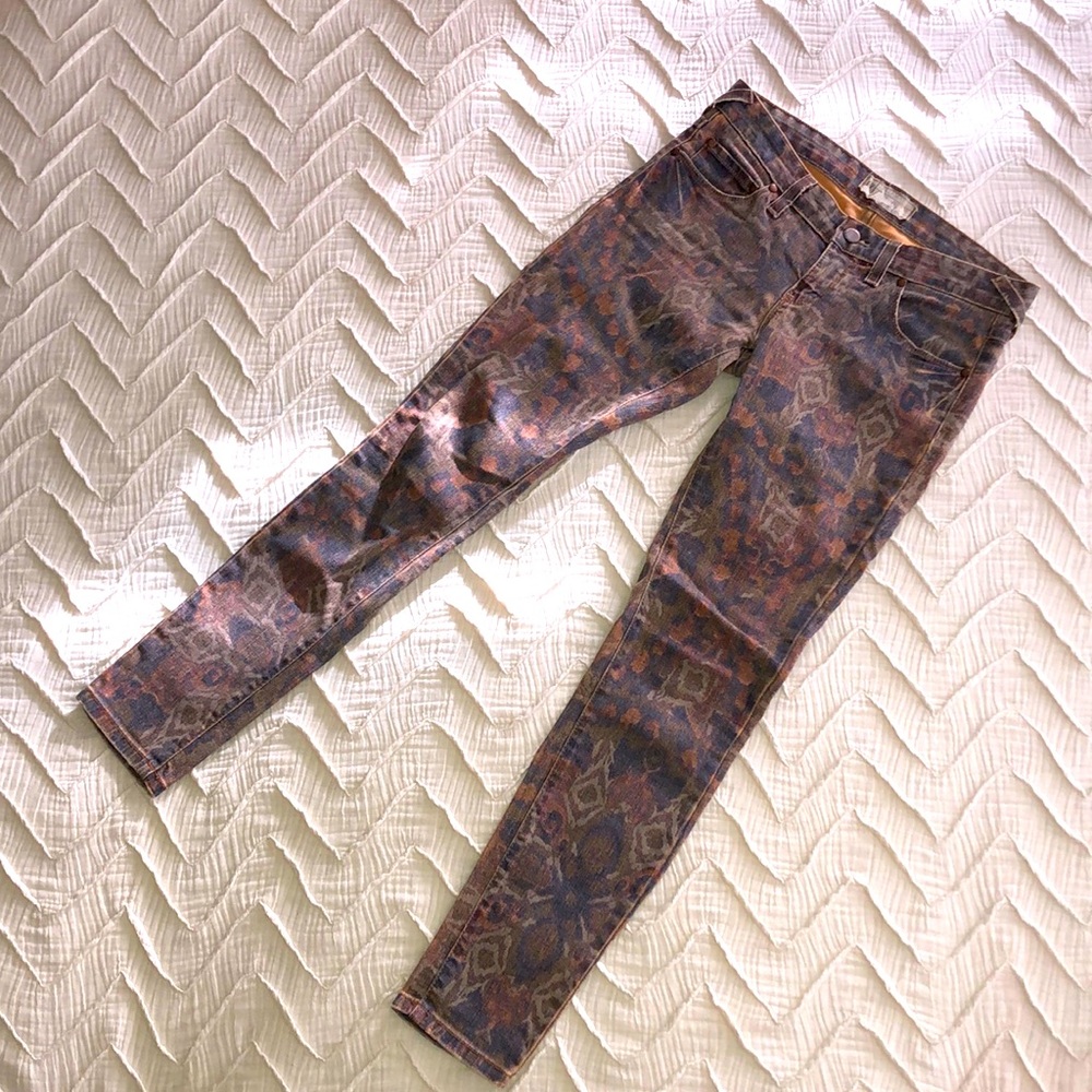 Free People printed denim